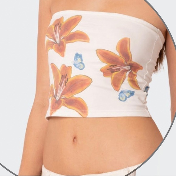 🍭🦚NWT🦚🍭TIGERLILY TUBE TOP🍭🦚 - Picture 3 of 5